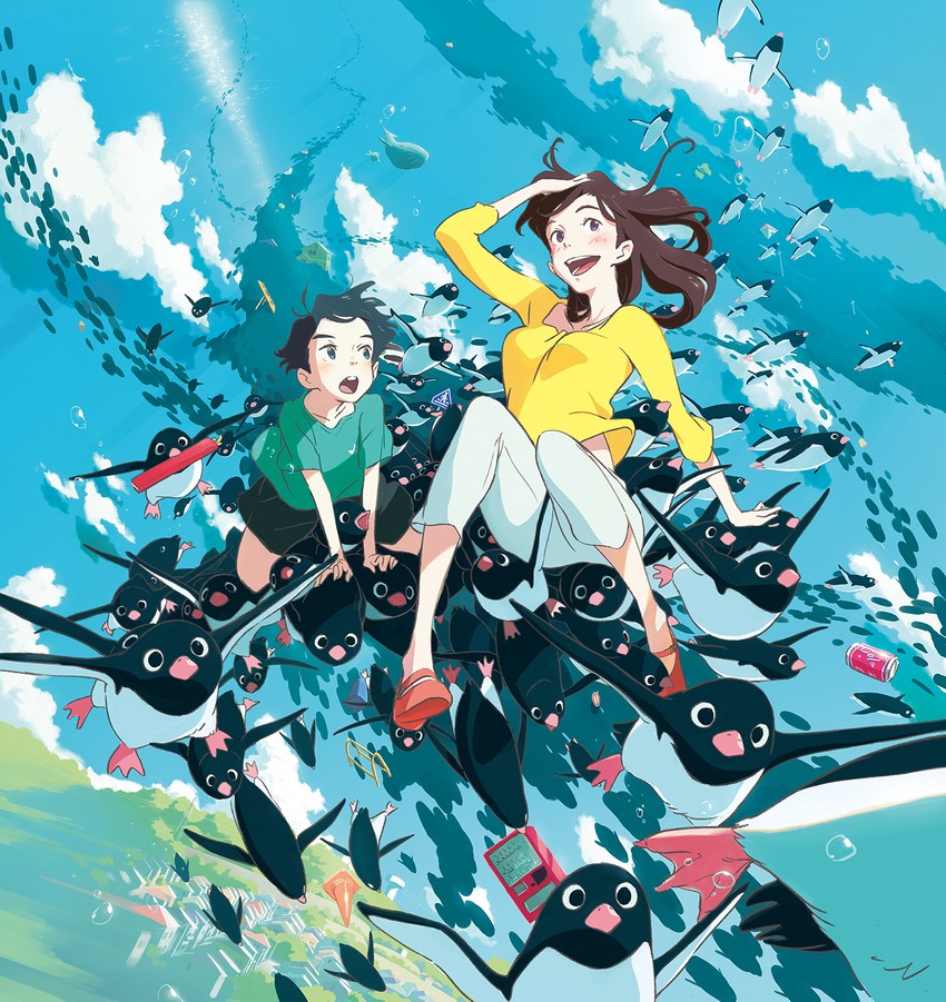 onee-san and aoyama-kun (penguin highway) drawn by ishida_hiroyasu