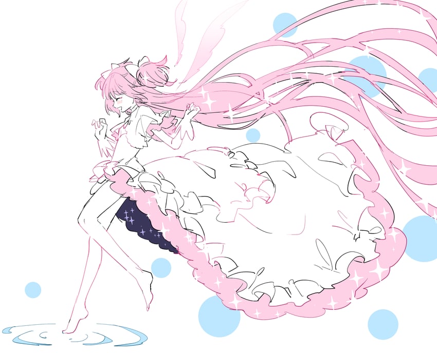 kaname madoka and ultimate madoka (mahou shoujo madoka magica) drawn by pipi_o_(pipioo08)