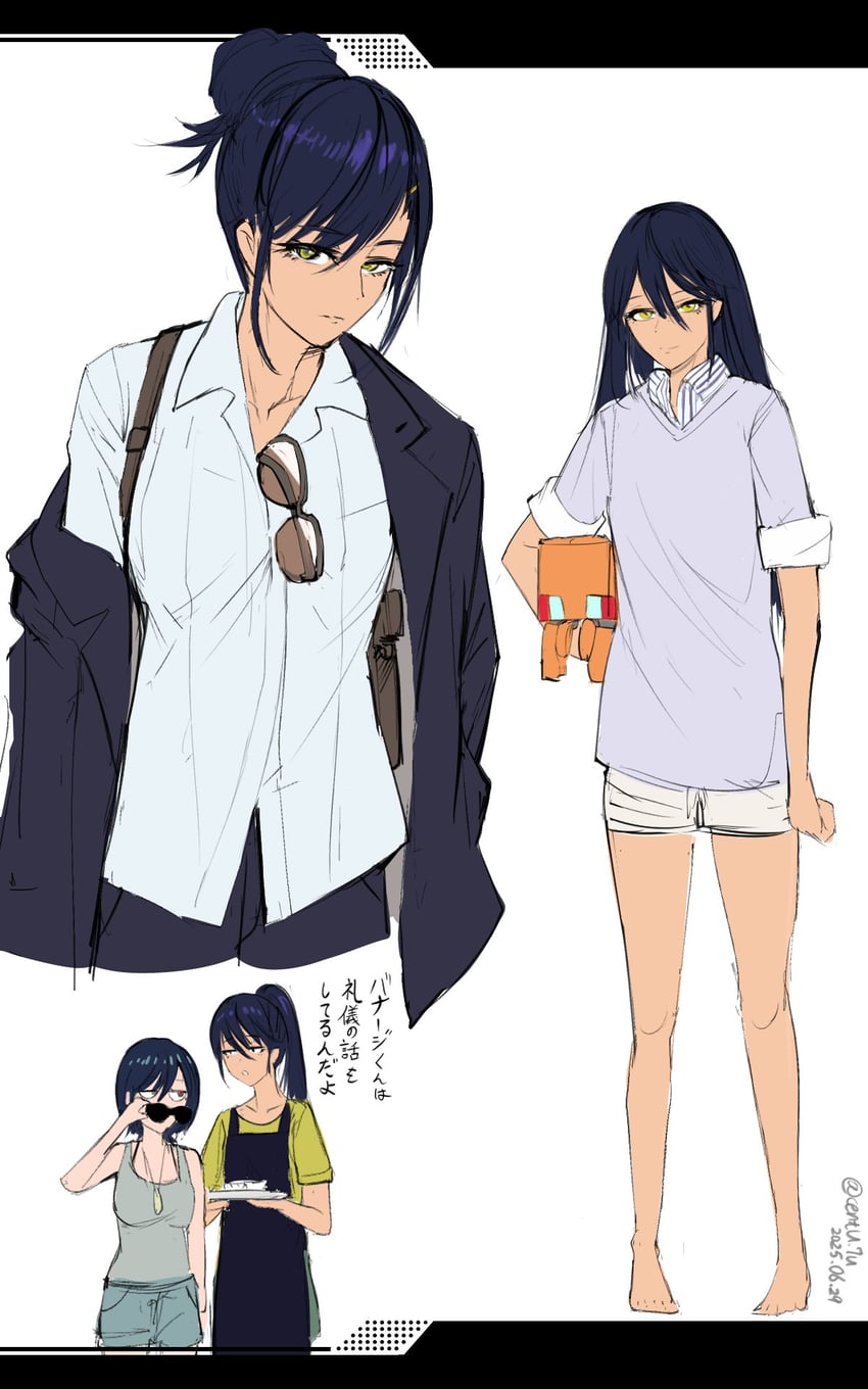 amate yuzuriha, nyaan, and conch (gundam and 1 more) drawn by cent_u