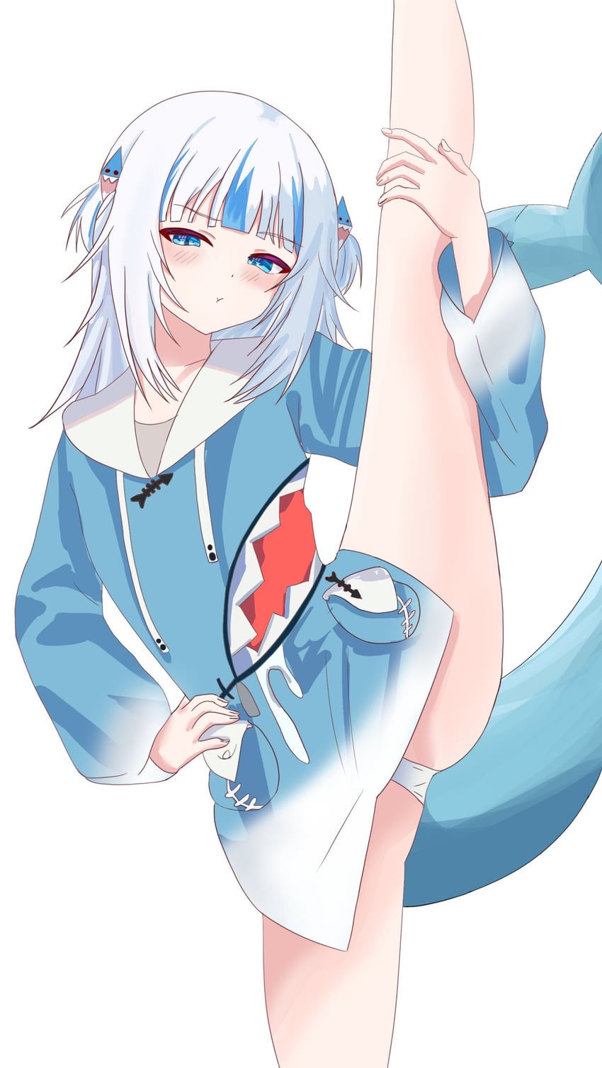gawr gura (hololive and 1 more) drawn by napat