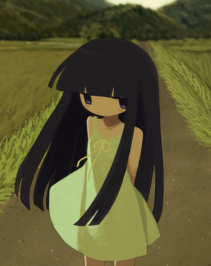 furude rika (higurashi no naku koro ni) drawn by utututuna