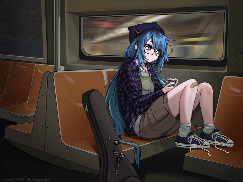 hatsune miku and midwest miku (vocaloid) drawn by vickie_(cryingrobot)