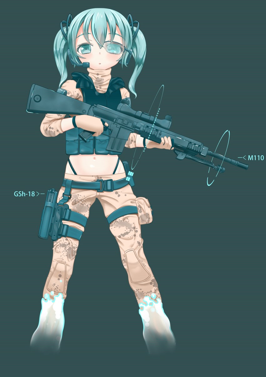 hatsune miku (vocaloid and 2 more) drawn by jixing_renou