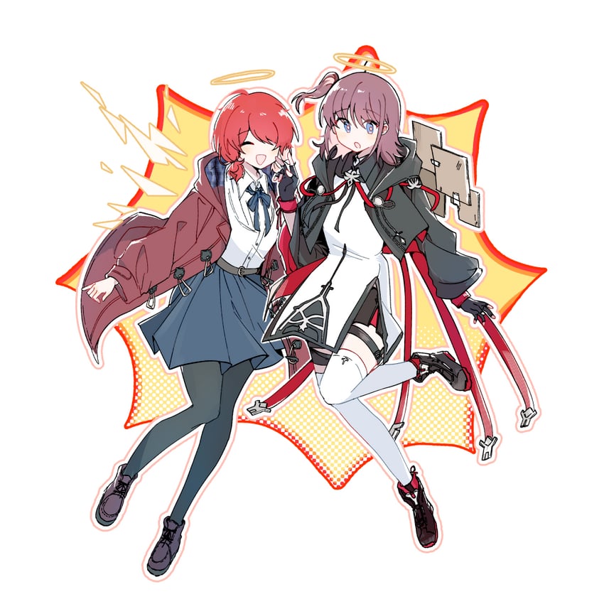 iseri nina, exusiai, and exusiai the new covenant (arknights and 1 more) drawn by achadtea