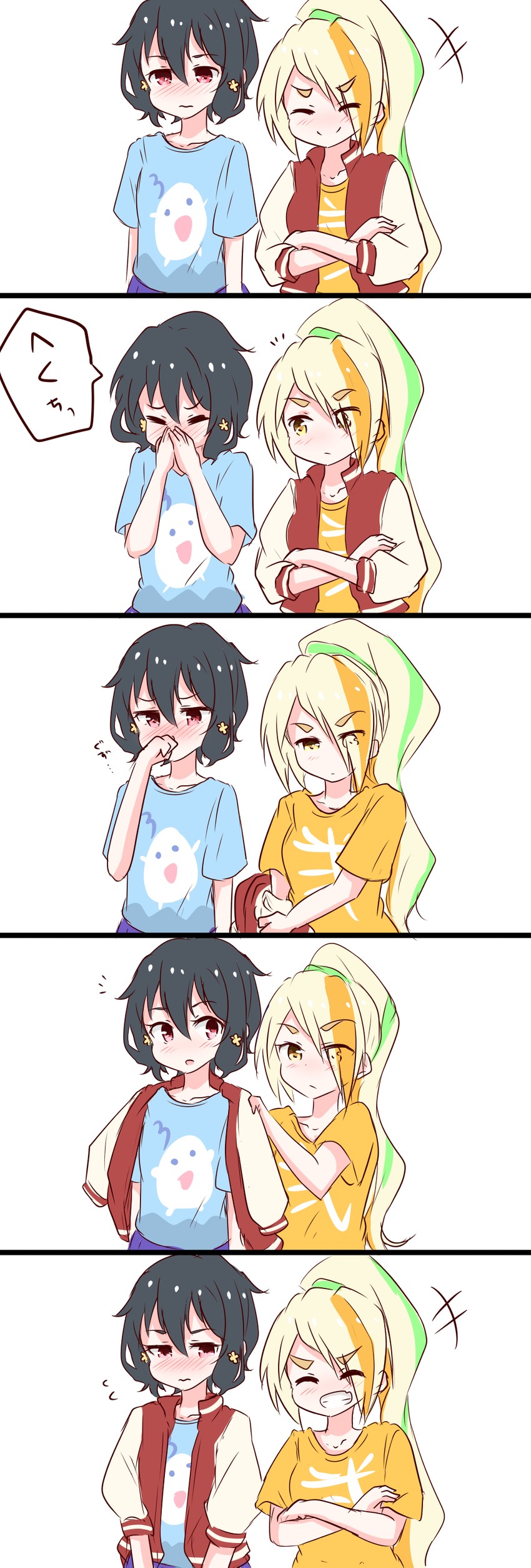 mizuno ai and nikaidou saki (zombie land saga) drawn by yuuki_(yunky373)