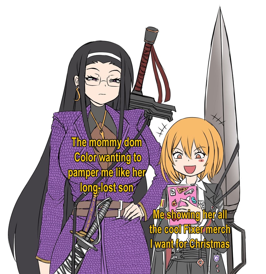 don quixote and iori (project moon and 2 more) drawn by deculture
