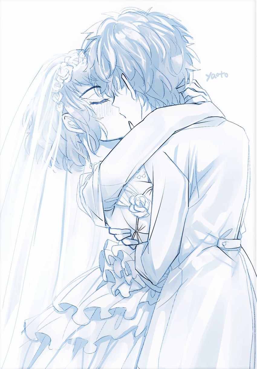amamiya ren and kawakami sadayo (persona and 1 more) drawn by yaoto