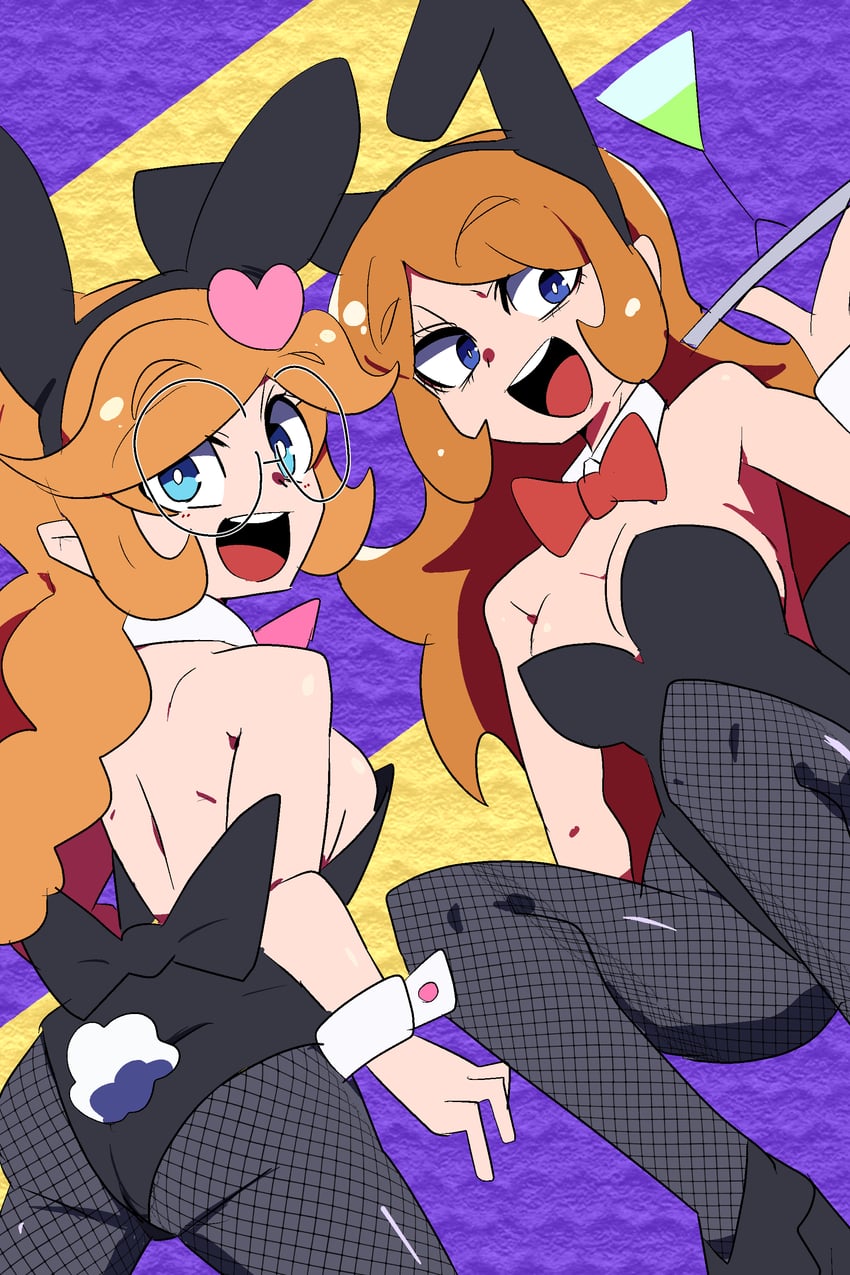 mona and penny crygor (warioware) drawn by chicken-rib