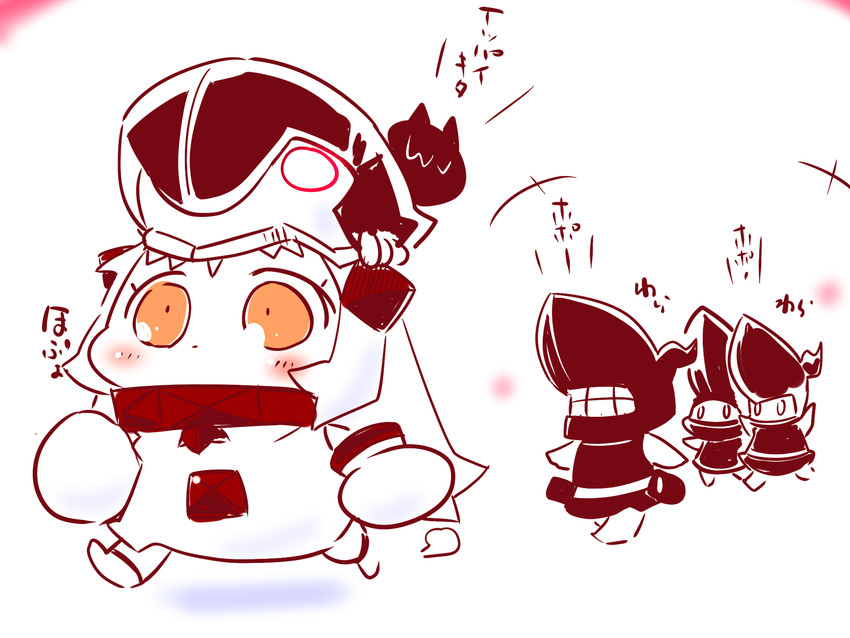 northern ocean princess, enemy aircraft, pt imp group, and destroyer water oni (kantai collection) drawn by sako_(bosscoffee)