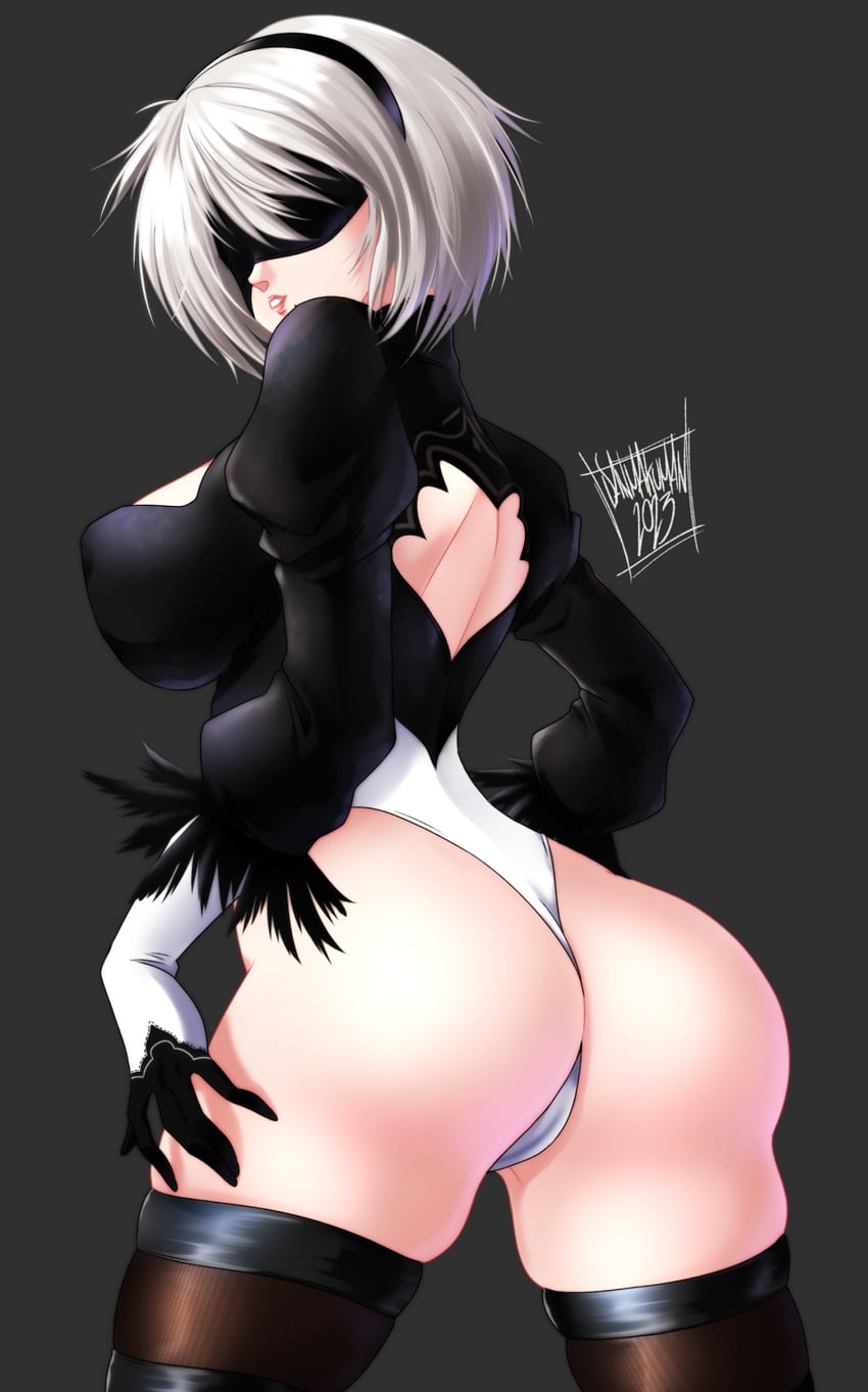 2b (nier and 1 more) drawn by danmakuman