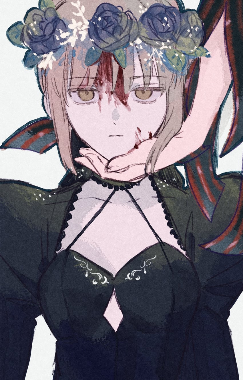 artoria pendragon, saber alter, matou sakura, and dark sakura (fate and 2 more) drawn by machi_(uqyjee)