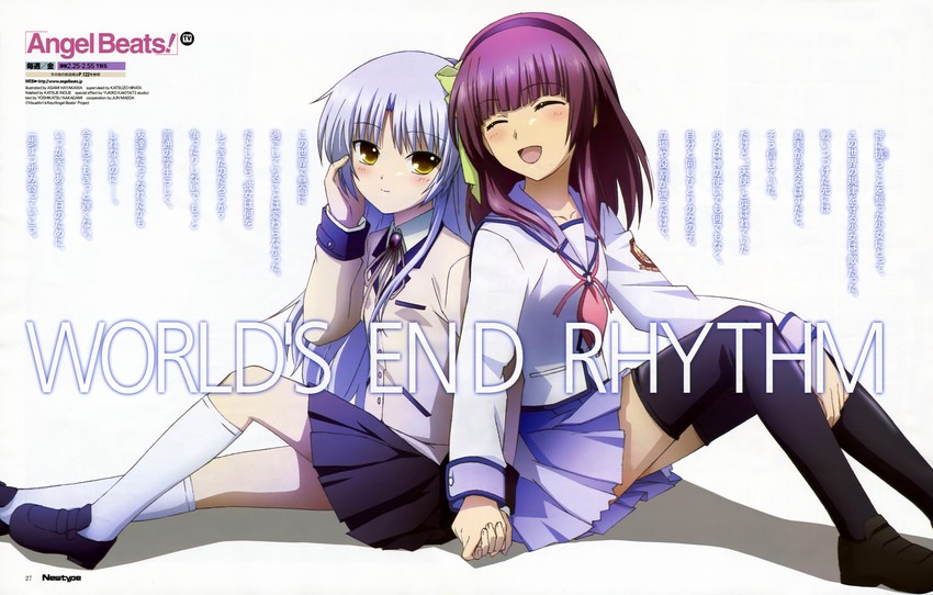 tachibana kanade and nakamura yuri (angel beats! and 1 more) drawn by hayakawa_asami