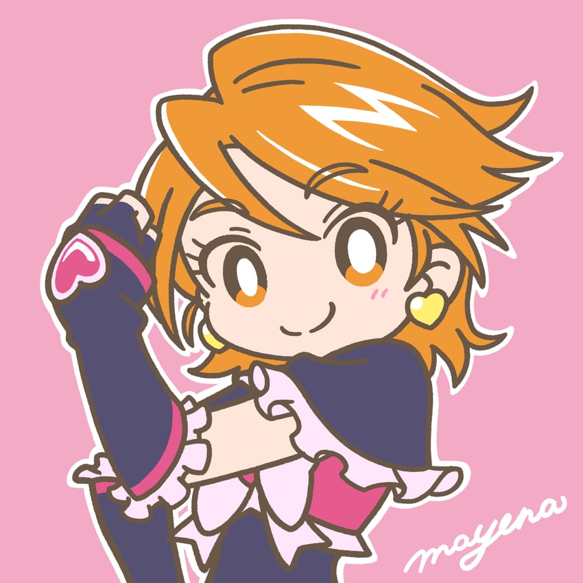 misumi nagisa and cure black (precure and 2 more) drawn by mayena