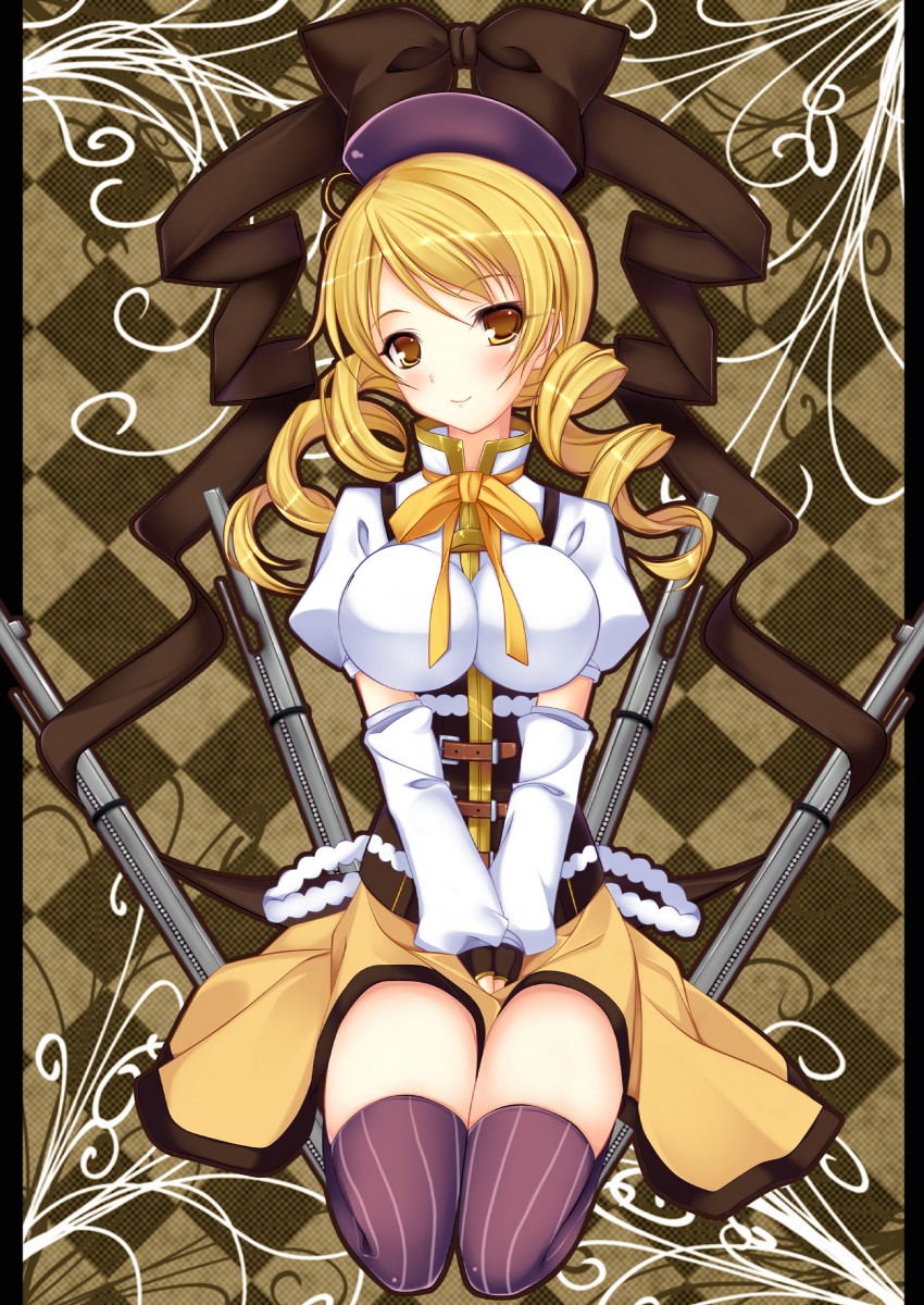 tomoe mami (mahou shoujo madoka magica) drawn by mea_(brunhilde)