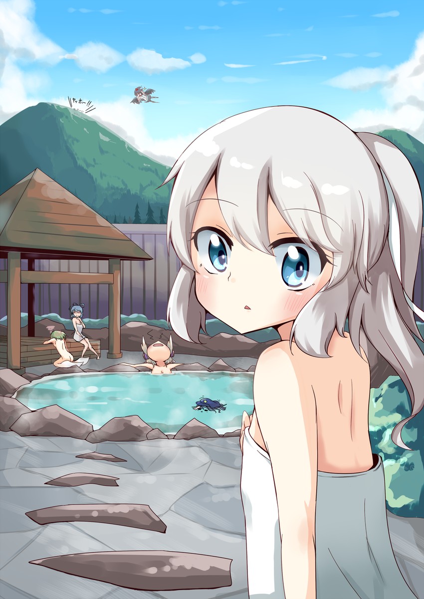 shameimaru aya, toyosatomimi no miko, mononobe no futo, kaku seiga, miyako yoshika, and 1 more (touhou) drawn by soramuko