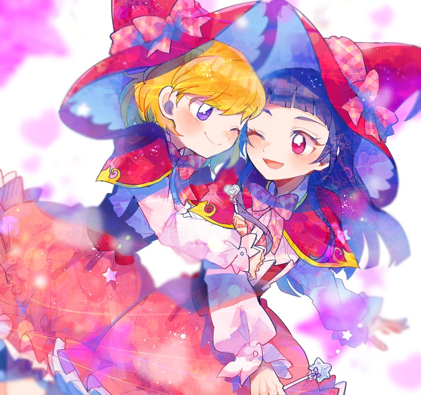 asahina mirai and izayoi liko (precure and 1 more) drawn by itomugi-kun