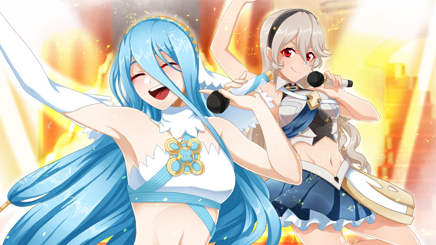 female corrin and azura (fire emblem and 1 more) drawn by seityr