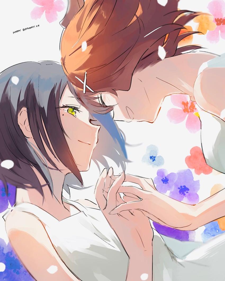 hidaka reina and seto mitsuki (denonbu) drawn by kuzuya_ramurin