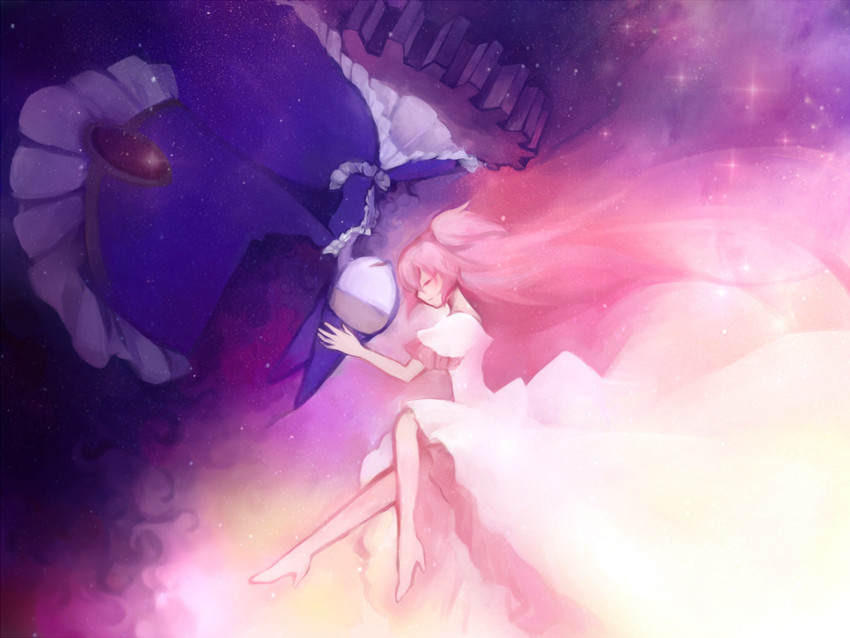 kaname madoka, ultimate madoka, and walpurgisnacht (mahou shoujo madoka magica) drawn by eim_(strayseep)