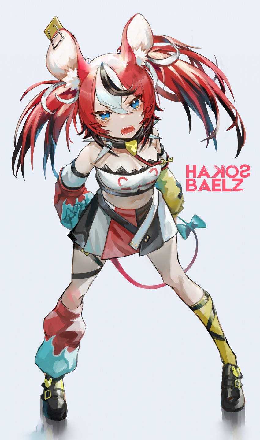 hakos baelz (hololive and 1 more) drawn by heie_art