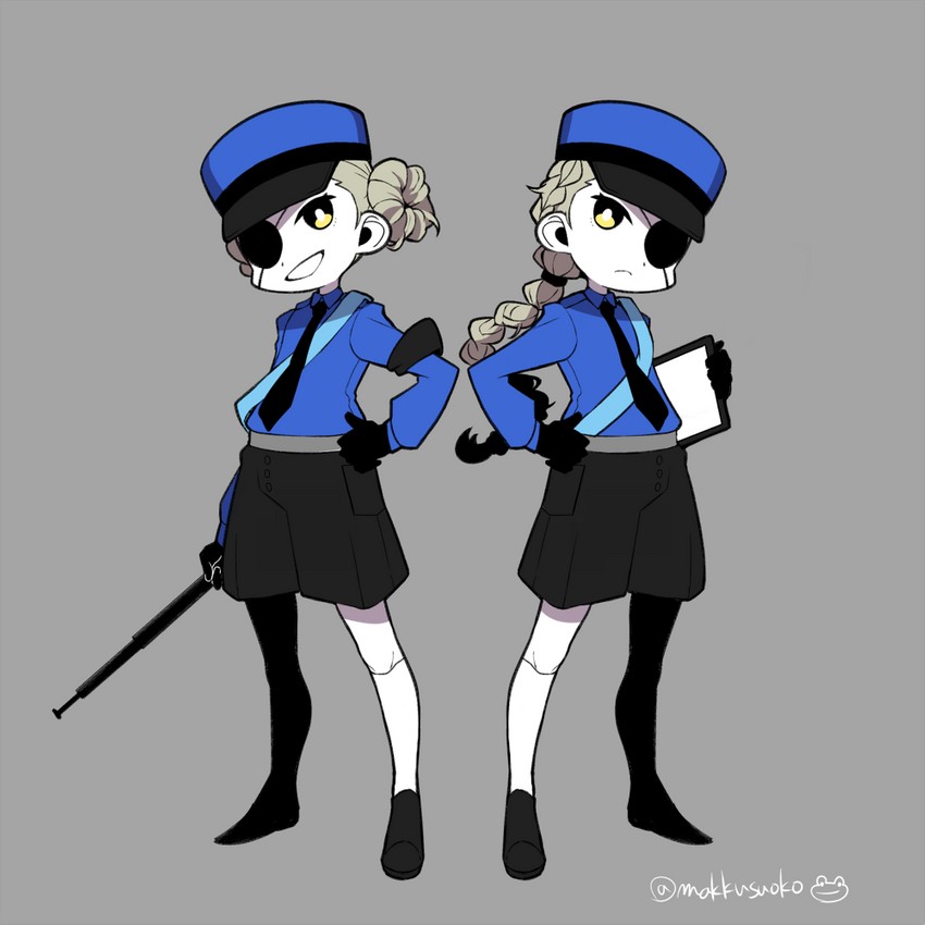 caroline and justine (persona and 1 more) drawn by do_m_kaeru