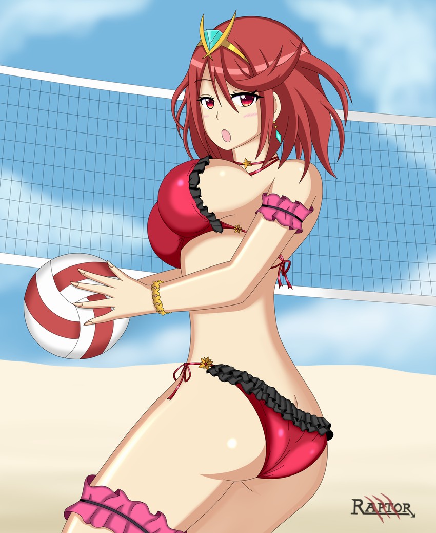 pyra (xenoblade chronicles and 1 more) drawn by raptorthekiller