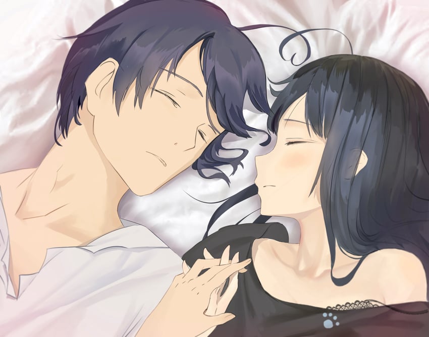 yukinoshita yukino and hikigaya hachiman (yahari ore no seishun lovecome wa machigatteiru.) drawn by xufeeg