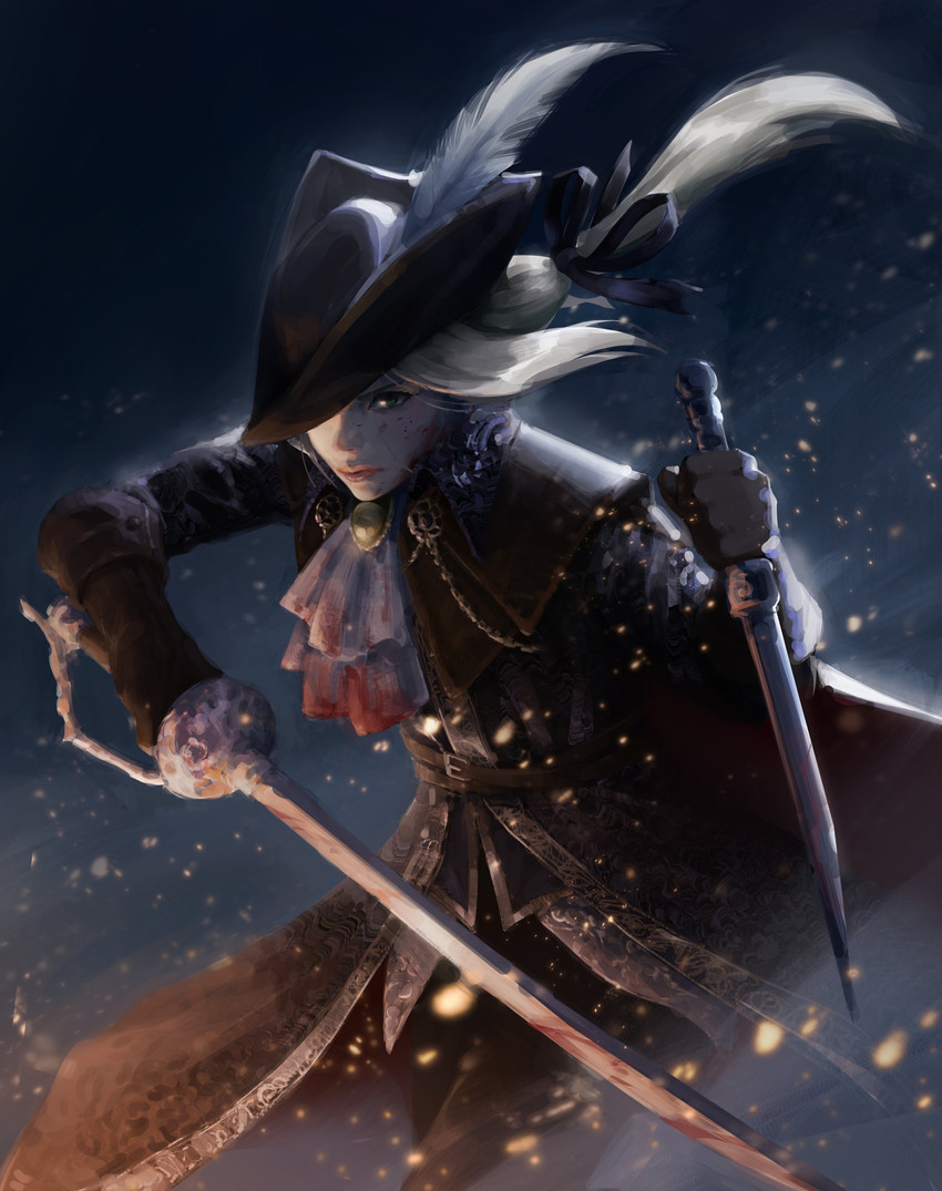 lady maria of the astral clocktower (bloodborne) drawn by aflorane