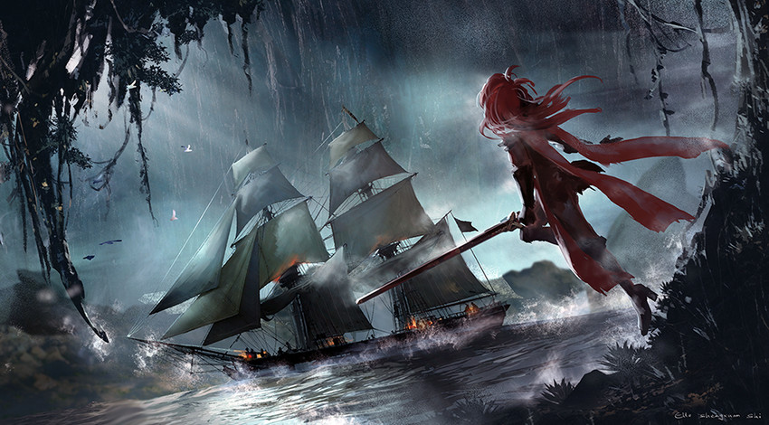 pixiv fantasia and 1 more drawn by lost_elle