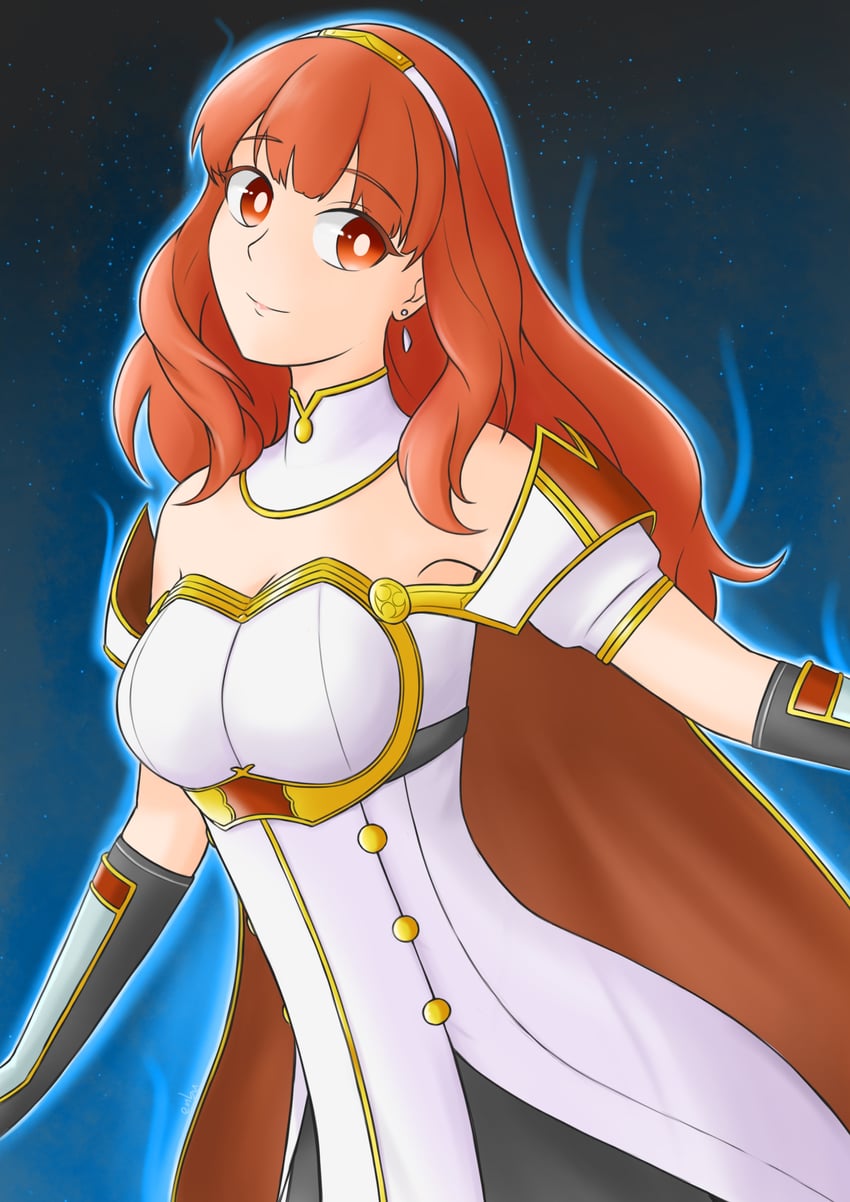 celica (fire emblem and 2 more) drawn by enbu_(enbu_steel00)
