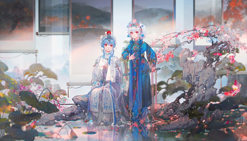 bili girl 33 and bili girl 22 (bilibili) drawn by mian_lang