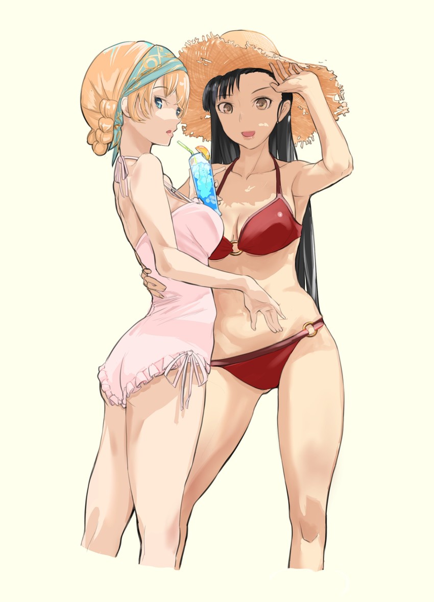 darjeeling and nishi kinuyo (girls und panzer) drawn by mikirou