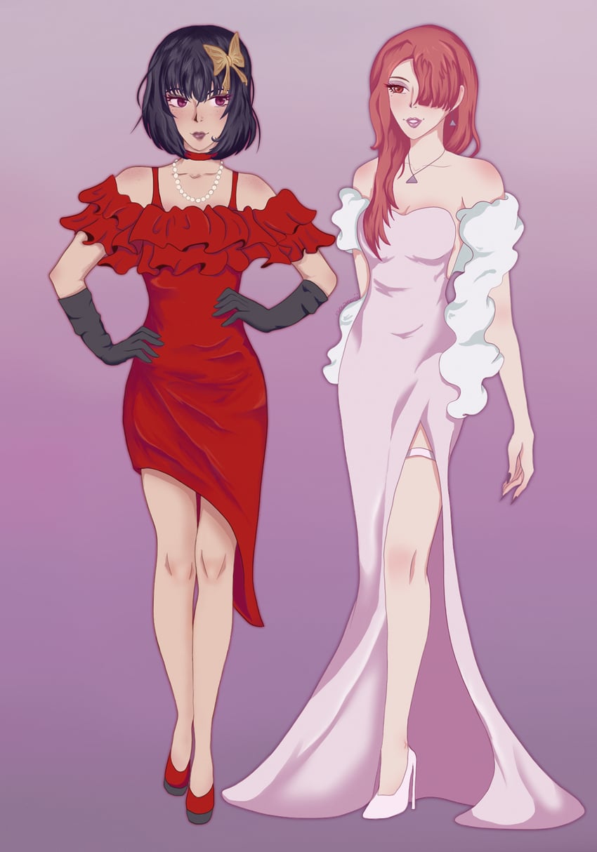 yosano akiko and ozaki kouyou (bungou stray dogs) drawn by newmorii