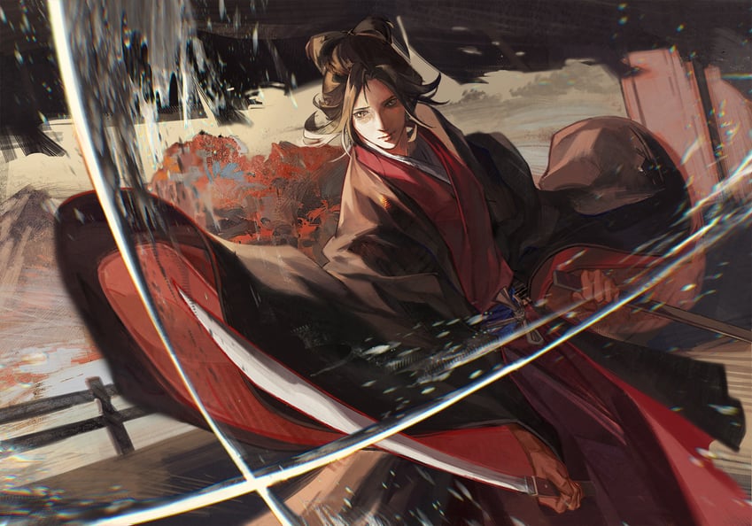 emma the gentle blade (sekiro: shadows die twice) drawn by agong