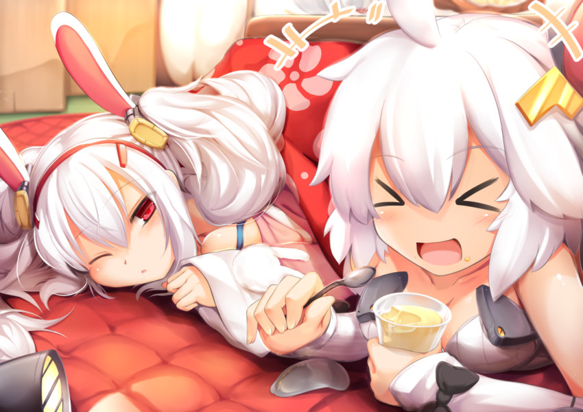 laffey and universal bulin (azur lane) drawn by haribote_(desk_of_coulomb)