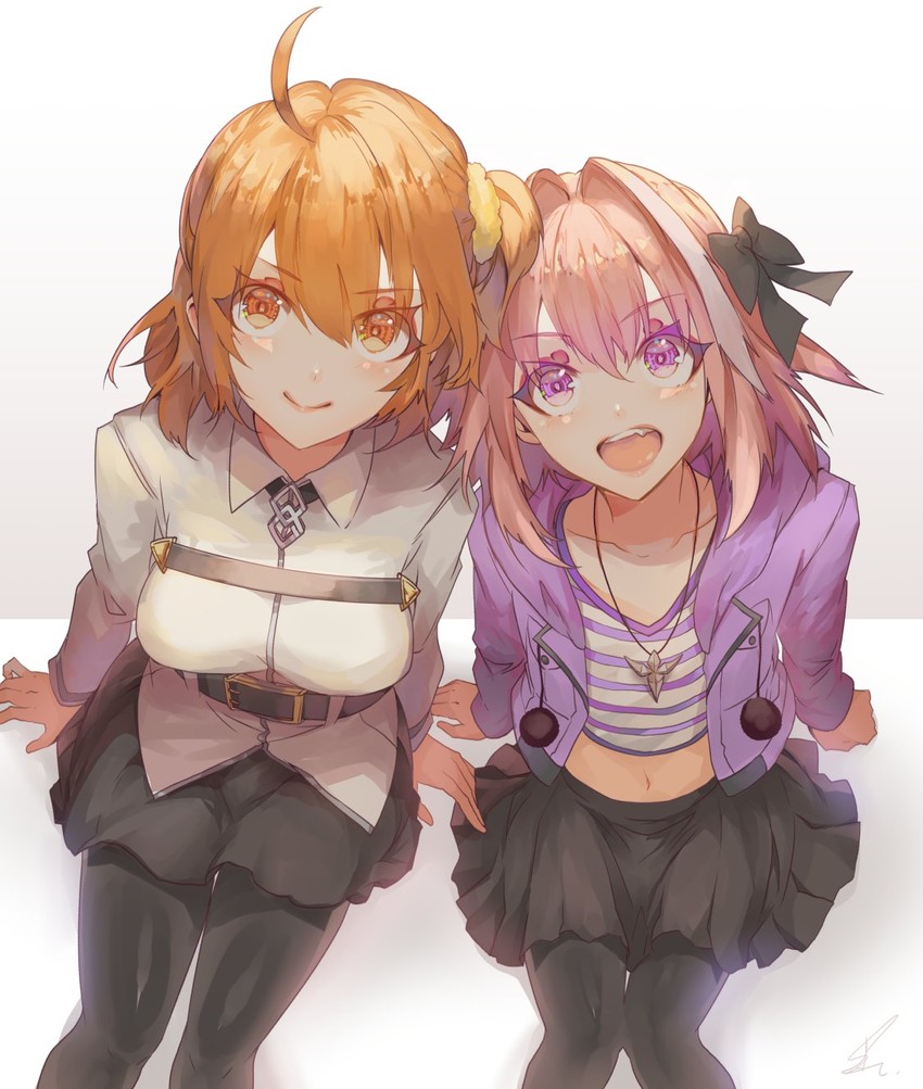fujimaru ritsuka and astolfo (fate and 2 more) drawn by saihate_(d3)