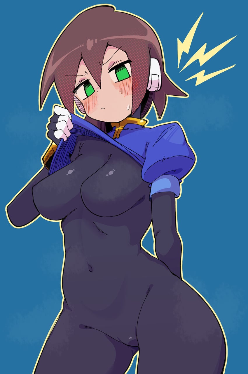 aile (mega man and 1 more) drawn by buzzlyears