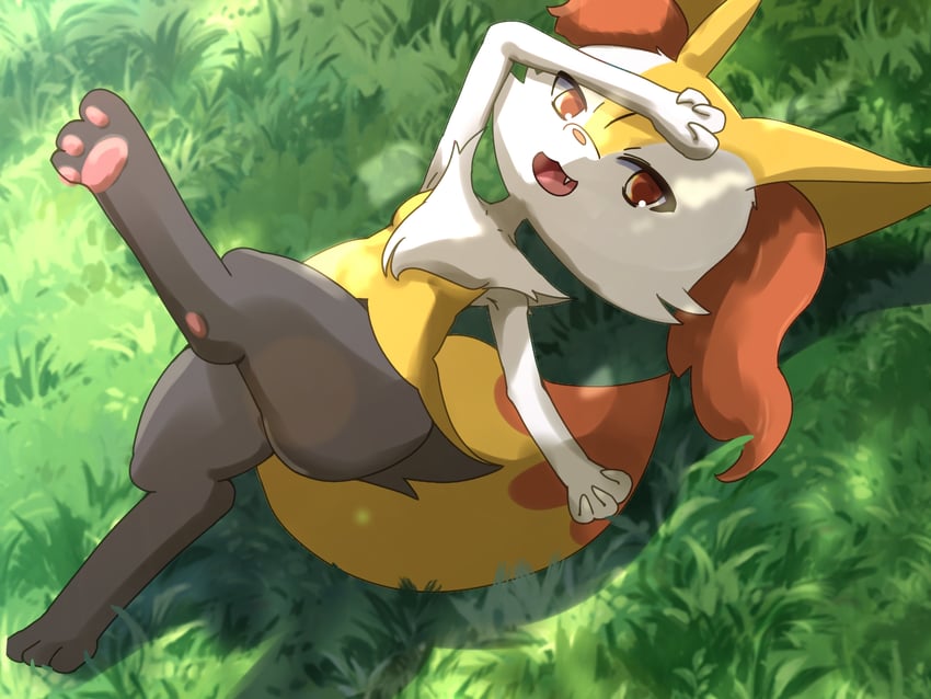 braixen (pokemon) drawn by jigoku_no_kohitsuji_wa_nii