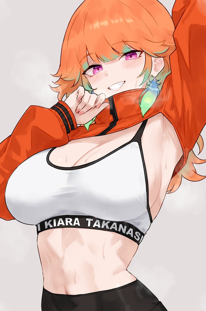 takanashi kiara (hololive and 1 more) drawn by bluefield