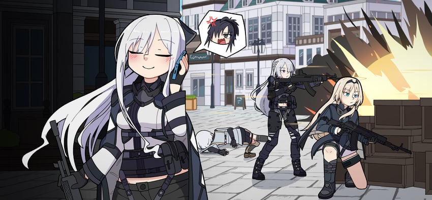 ak-12, an-94, rpk-16, ak-15, and angelia (blue archive and 1 more) drawn by guiritiru