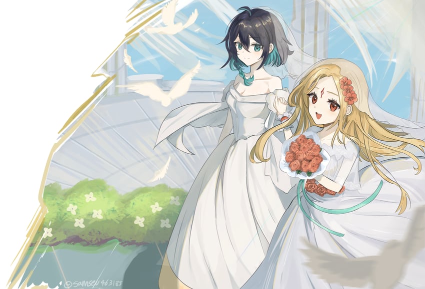 wendy and totori (honkai and 1 more) drawn by samseu463185