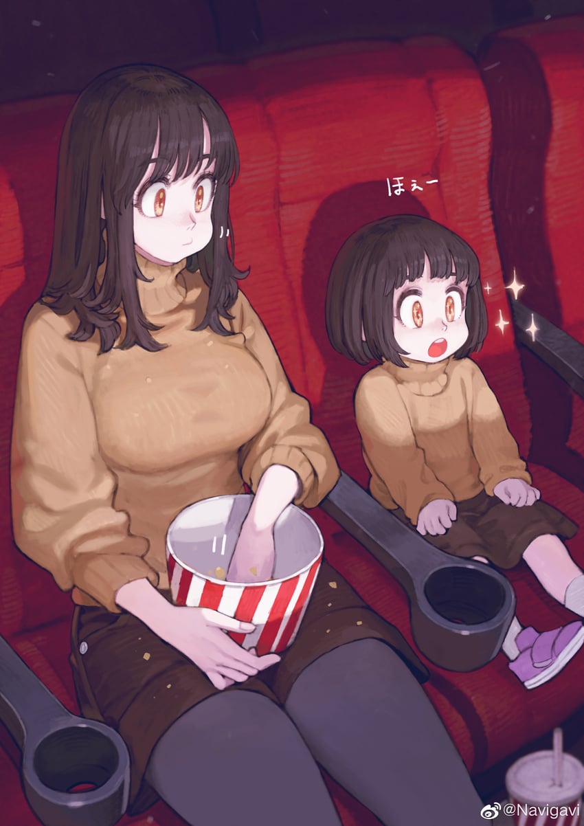 big sister and little sister (original) drawn by jun_(navigavi)