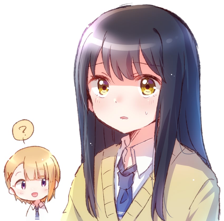 yotsuya miko and yurikawa hana (mieruko-chan) drawn by nyaa_(nnekoron)