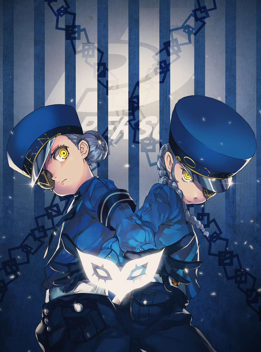 caroline and justine (persona and 1 more) drawn by laio