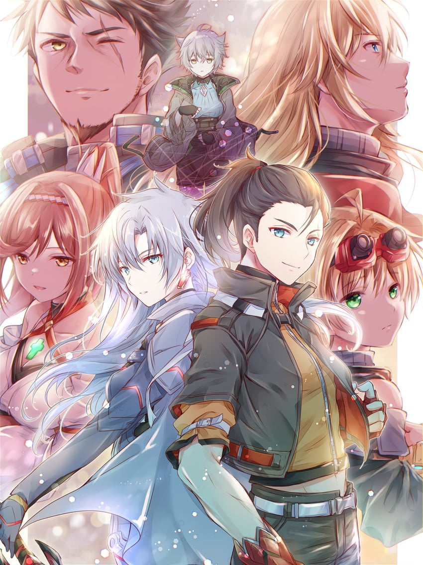 rex, shulk, glimmer, a, na'el, and 2 more (xenoblade chronicles and 2 more) drawn by ui_frara