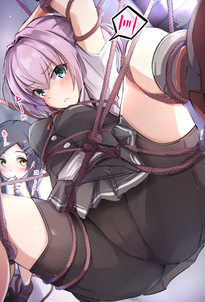 shiranui, kuroshio, and shiranui kai ni (kantai collection) drawn by giraffe_(ilconte)