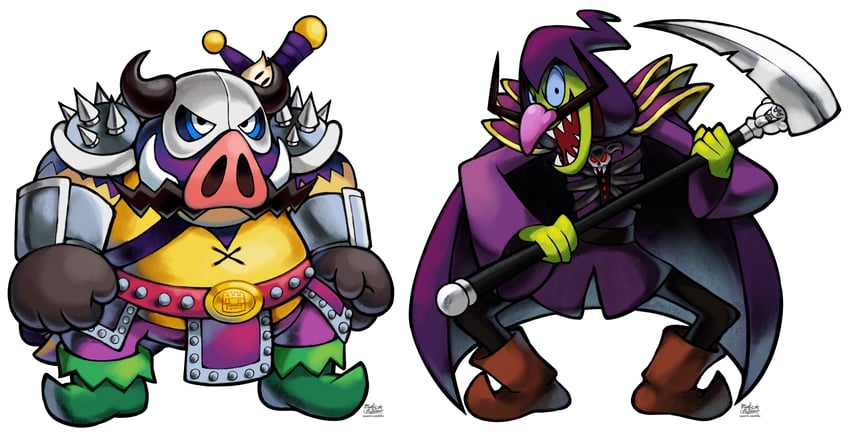 boo, wario, waluigi, and midbus (original and 3 more) drawn by mast3r-rainb0w