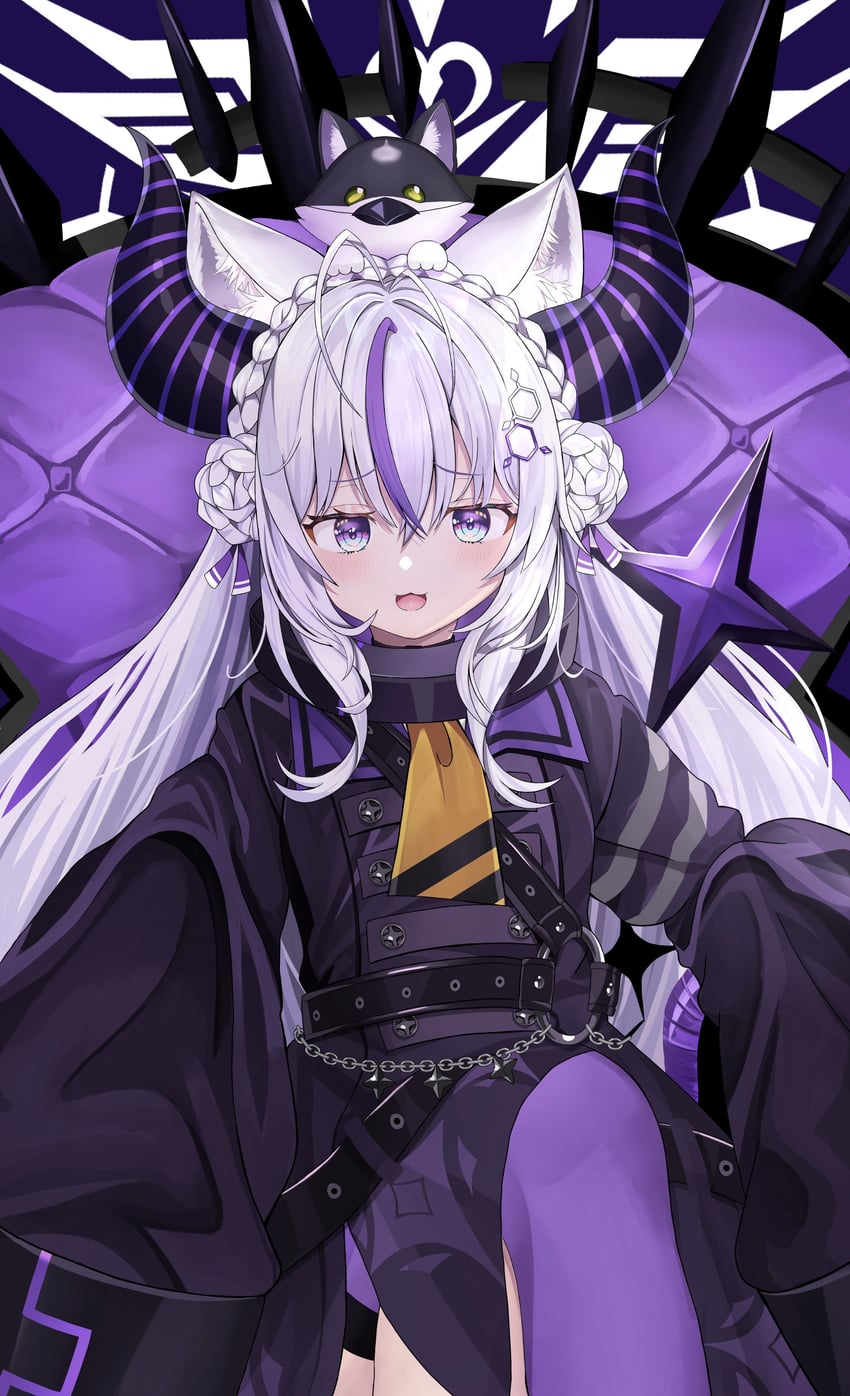 la+ darknesss, hakui koyori, and kokoro (hololive) drawn by kyabetsu_ningen