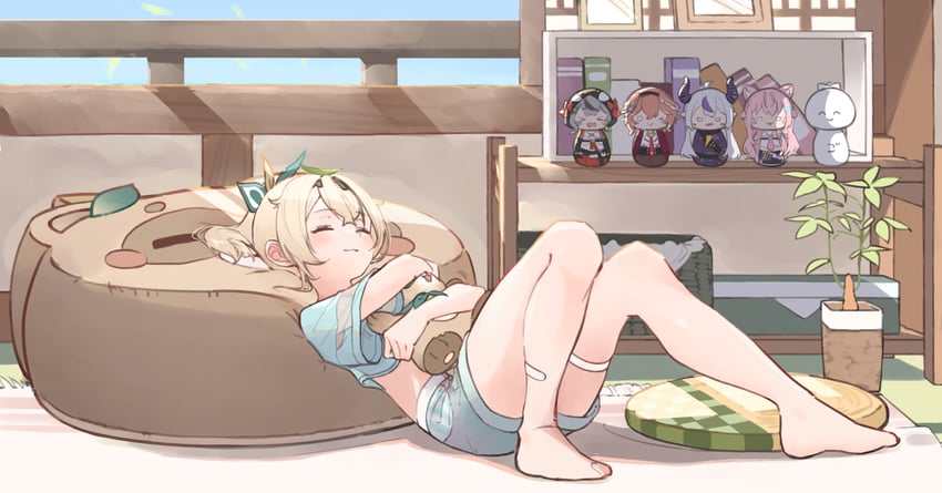 sakamata chloe, la+ darknesss, hakui koyori, kazama iroha, takane lui, and 1 more (hololive) drawn by hitoderou