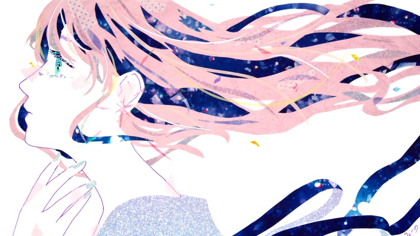 megurine luka (vocaloid and 1 more) drawn by ryono